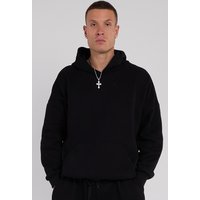 Third Avenue Oversized Fleece Pullover Hoodie - Black