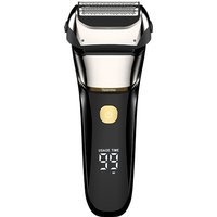 Sparoma Men's Electric Shaver– Dual Floating Blades, Digital Display, Wet & Dry Use, Type-C Rechargeable, Smart Motor, IPX6 Waterproof, FK-608