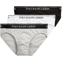 Ralph Lauren Low-Rise-Brief 3-Pack - White/Polo Black/Andover Heather