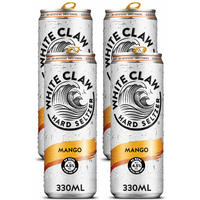 White Claw Hard Seltzer Mango – 4 x 330 ml