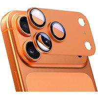iPhone 17 Pro / iPhone 18 Pro Camera Lens Protector, High Transmittance Alloy, Anti-Fall, Orange, 1 Piece