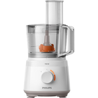 Philips Daily Collection Compact Food Processor, HR7320/00 - 700 W, 19 functies, oververhittingsbeveiliging, compact, 1,5 liter - Wit