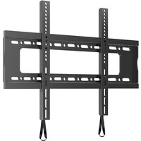 Vaste TV-muurbeugel voor 65-90 inch tv's, Max. VESA 600 x 600 mm, Ondersteunt tot 100 kg, Laag profiel, ruimtebesparend ontwerp, Compatibel met beton, baksteen en houten steunbalken