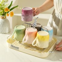 KAWASIMAYA Gradient Ceramic Mug,Set of 4