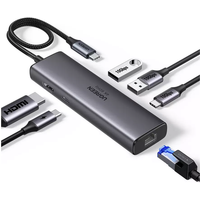 UGREEN USB-C multi-function docking station HDMI+2xUSB-A3.2+1xUSB-C3.2+RJ45+PD4K/60