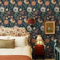 Murgall The Potter Peel and Stick Wallpaper Blue 44x508cm 1 Roll