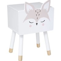 Atmosphera Douceur Fox Nachtkastje - Wit, 53 cm