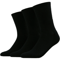 Urban Classics sportsocks 3-pack zwart 39-42