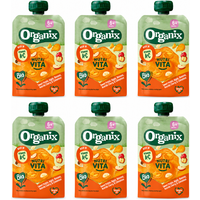 Organix Nutri Vita Zoete Aardappel & Appel 6m+ 100 g x 6