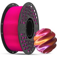 CAILAB 3D-printerfilament PLA zijde driekleurig - rood, goud en paars