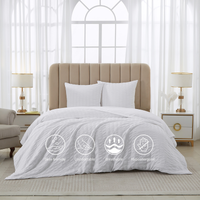 Meeallhome Seersucker Duvet Cover Set 260*220cm/60*80cm*2 White