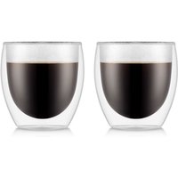 Bodum PAVINA Set of 2 - 250ml Double Walled Thermo Glasses - Small