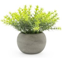 Candlelight Artificial Rosemary Plant in Concrete Effect Pot 15cm