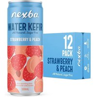 nexba waterkefir aardbei en peer - 12 x 330 ml