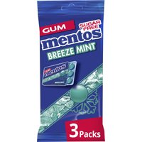 Mentos Gum Breeze Mint - 3 stuks