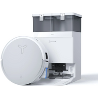ECOVACS DEEBOT X8 Omni robotstofzuiger en dweil, 18.000 Pa zuigkracht, OZMO Turbo Roller dweil met continue zelfreiniging, 76 °C heet water dweilen, heteluchtdroging, wit