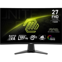 MSI MAG 27C6F computermonitor 68,6 cm (27") 1920 x 1080 pixels Full HD LCD zwart
