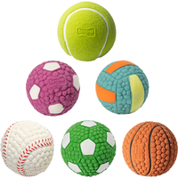 Blinkit Squeaky Pet Interactive Toy Ball Set, Squeeze-Activated Sound, Soft Latex Gentle Chew, Textured Dental Cleaning, Fully Washable, Suitable for Training & Play