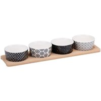 Alpina Snackkom Set - 5-delige Set, Wit, 38 x 10 cm