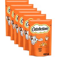 Catisfactions Kattensnacks Kipsmaak 6x60 g