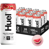 Huel Daily A-Z Vitamin Energy Sparkling Drink Watermelon Flavour - 12 x 330ml