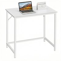 Ochama Computer Desk, for Home Study, Bedroom, 80 x 50 x 76 cm, White