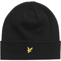 Lyle & Scott Men Merino Wool Blend Beanie - Jet Black