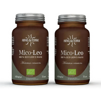 HIFAS da TERRA Mico-Leo Organic Mushroom Cognitive Support Capsules - 70 Capsules (2 Packs)