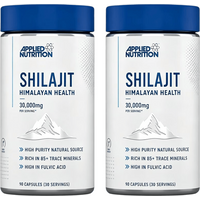 Applied Nutrition Shilajit Fulvic Acid Vitality Vegan Capsules - 90 Capsules (2 Packs)