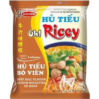 ACECOOK Oh! Ricey instant rijstnoedels rundvleesballetje 70 g