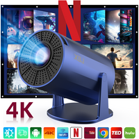 【Upgraded version】XBJ Portable Blue Projector with WiFi 6 & Bluetooth 5.2, Smart Mini Projector,1080P HD (4K Decoding), Android 11 System, Auto Keystone + 180° Rotatable, 200 ANSI, 40-200" Screen for Bedroom/Indoor/Outdoor/Home Theater