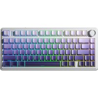 AULA F75 PRO 75% mechanisch draadloos toetsenbord, QWERTY US-indeling, Tri-Mode (bedraad/Bluetooth/2,4 G) - Gradient Purple/Star Vector Switch