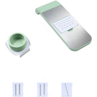 BJ vegetable cutting tool, shredder, planer, kitchen potato shred slicer, shredder with 3 blades and hand guard