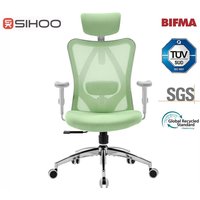 Sihoo M18 Ergonomic Office Chair, Computer Desk Chair with Adjustable Headrest and Lumbar Support, High Back Executive Swivel Chair for Home Office (Morandi Green)