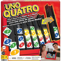 Uno Quatro Bordspel - 4 op een rij Strategie Spel, 2-4 Spelers