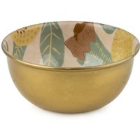 Candlelight Decorative Trinket Bowl Vintage Fruits Metal Gold D:11cm