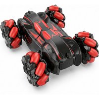 2,4G RC Stunt Auto Mecanum Räder 360° Drift Ferngesteuertes Spielzeugauto für Kinder ab 6 Jahren One piece in red.