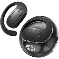 VoxorAI M112 black earphones, sports earphones, and Bluetooth AI translation earphones support real-time translation of 150 languages and are suitable for study, travel, and business.