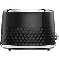 Morphy Richards Hive 2-sleufs broodrooster, instelbare bruiningsgraad, uitneembare kruimellade, annuleer, ontdooien, opwarmen, anti-klemfunctie, glanzende afwerking, 850 W, zwart