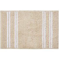 Maison by Premier Bath Mat Soak Microfibre Tufted Stripe Beige 40x60cm