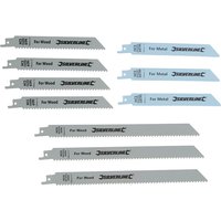 Silverline Recip Saw Blades for Wood & Metal 10pce