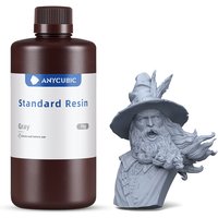 ANYCUBIC standaard resin 405nm UV snelle uitharding voor LCD/DLP/SLA 3D-printers (grijs, 1 kg)