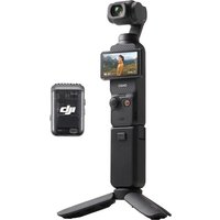 DJI Osmo Pocket 3 Creator Bundle - Caméra Vlog CMOS 1 pouce, 4K/120 fps, stabilisation 3 axes, suivi visage/objet, mise au point rapide, microphone