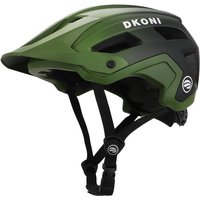 DKONI HS-061 Adult Mountain Cycling Helmet Green-black L 56-61cm