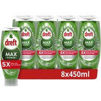 Dreft MaxPower Vloeibaar Afwasmiddel - 8 x 450ML