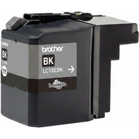 Brother LC12EBK inktcartridge, zwart, 1 stuk, origineel