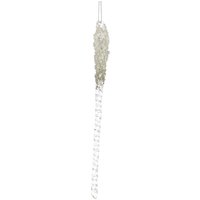 Festive Set Of 3 X 20Cm Glass Icicles