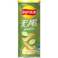 Lay's Infinite Canned Potato Chips - Jade Cucumber Flavor, 90g