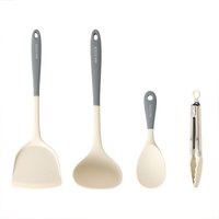 Maxcook Siliconen keukengerei Spatel Lepel Voedselhouder - Set van 4
