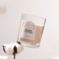 Zooly Transparante Gekleurde Geurkaars - Island Cotton (Roze), 140g, 1st